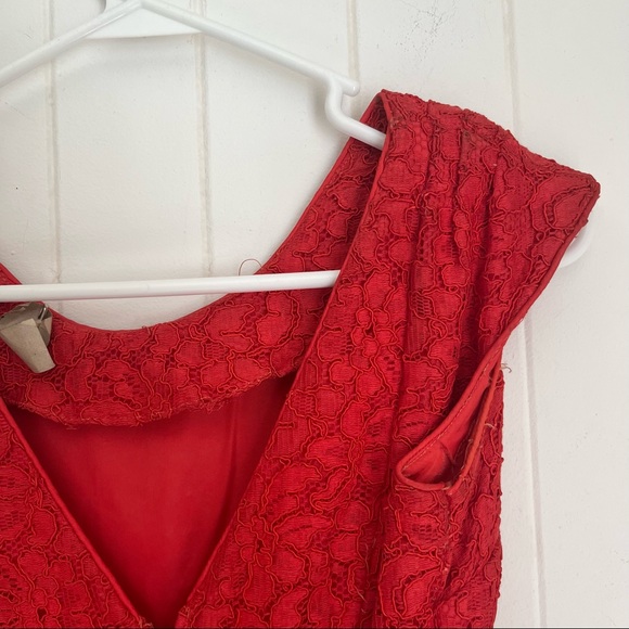 Vintage Red Lace Dress - Picture 7 of 13